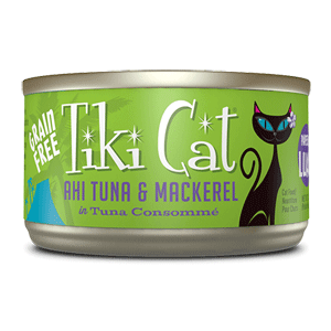 Tiki Papeekeo Luau Ahi Tuna & Mackerel Canned Cat Food  Tiki Cat, tiki dog, tiki, Papeekeo, Luau, Ahi, Tuna, Mackerel , Canned, Cat Food